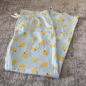 Pajama Pants with fun Lemon Print